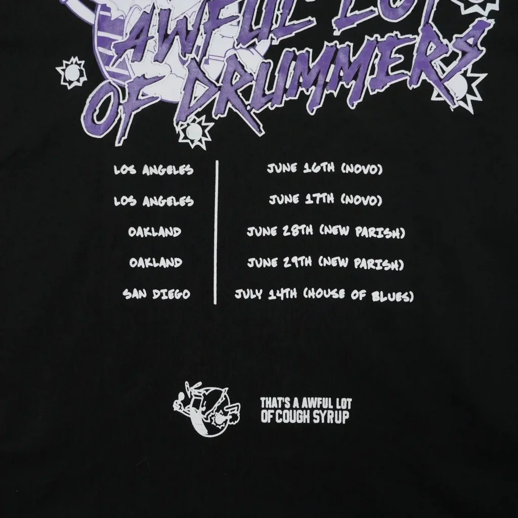 Cough Syrup 03 Greedo Tour Tee Black