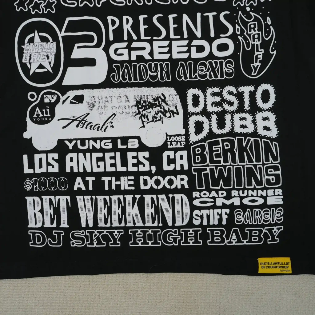 Cough Syrup Alocs Experience Tee Black