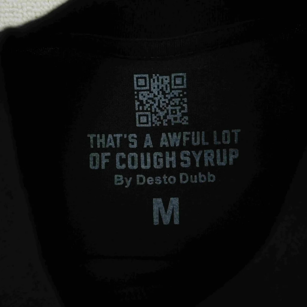 Cough Syrup Baseball Tee Black