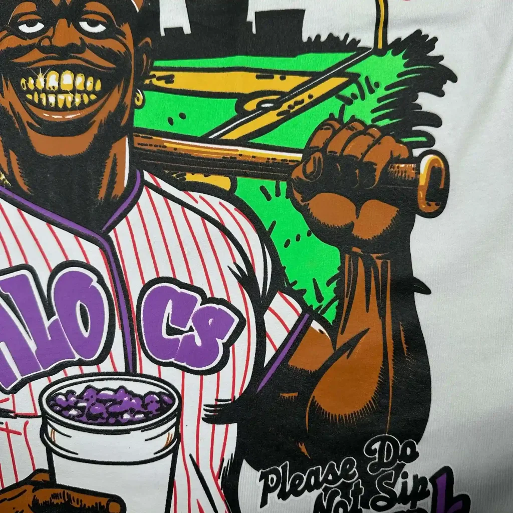 Cough Syrup Baseball Tee White