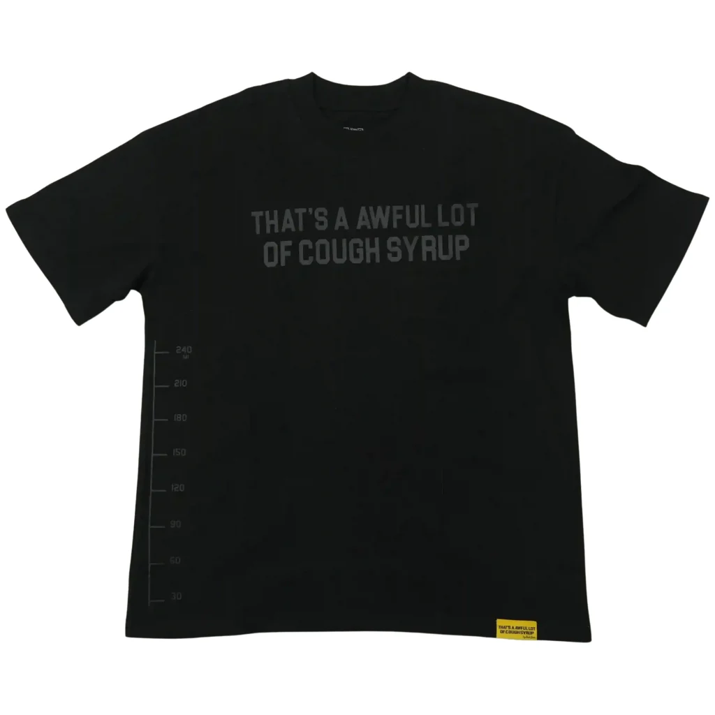 Cough Syrup Beaker Tee Black