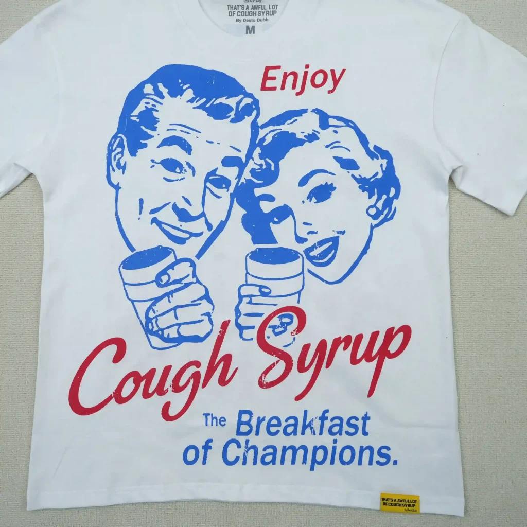 Cough Syrup Breakfast Of Champions Tee White