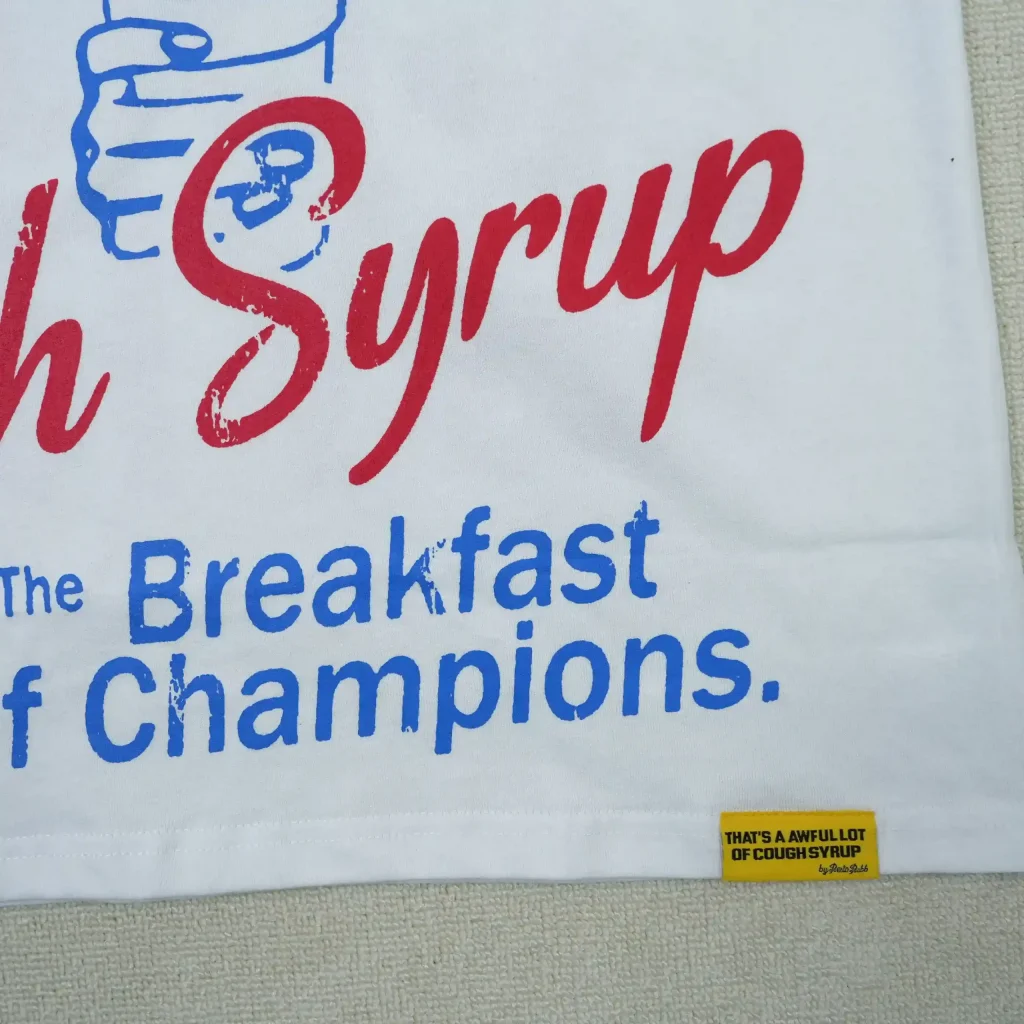 Cough Syrup Breakfast Of Champions Tee White
