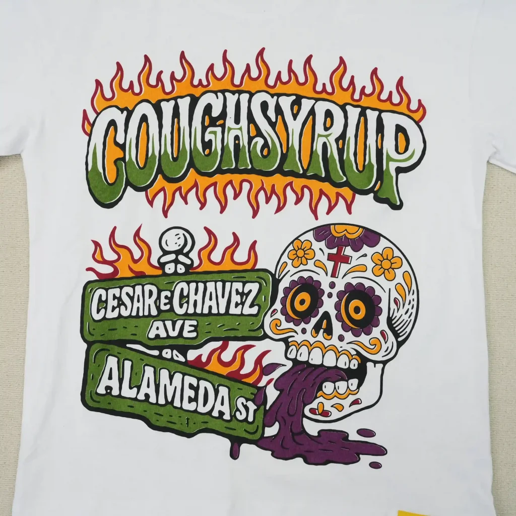 Cough Syrup Cesar E Chavez Tee White