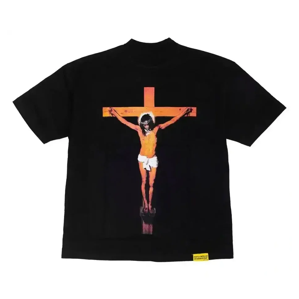 Cough Syrup Crucifix Tee Black