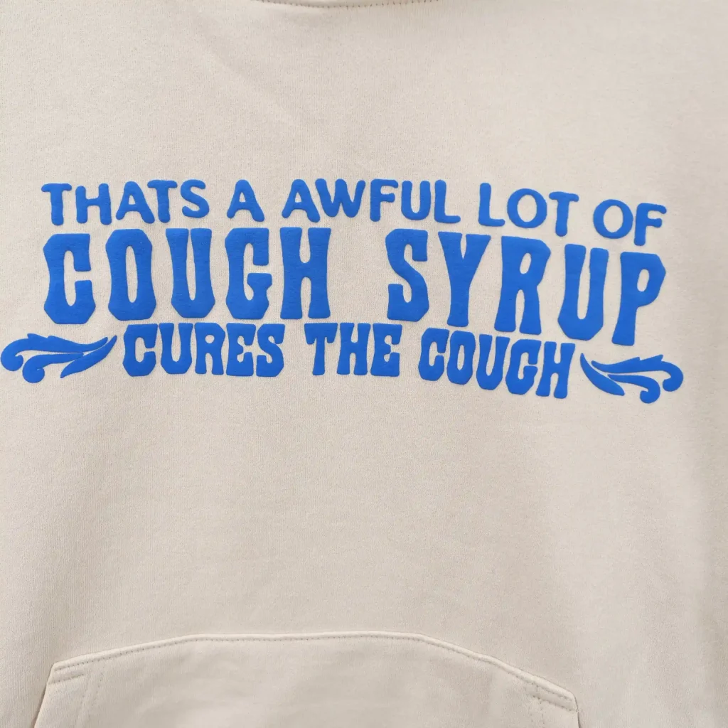 Cough Syrup Cures The Cough Hoodie Beige