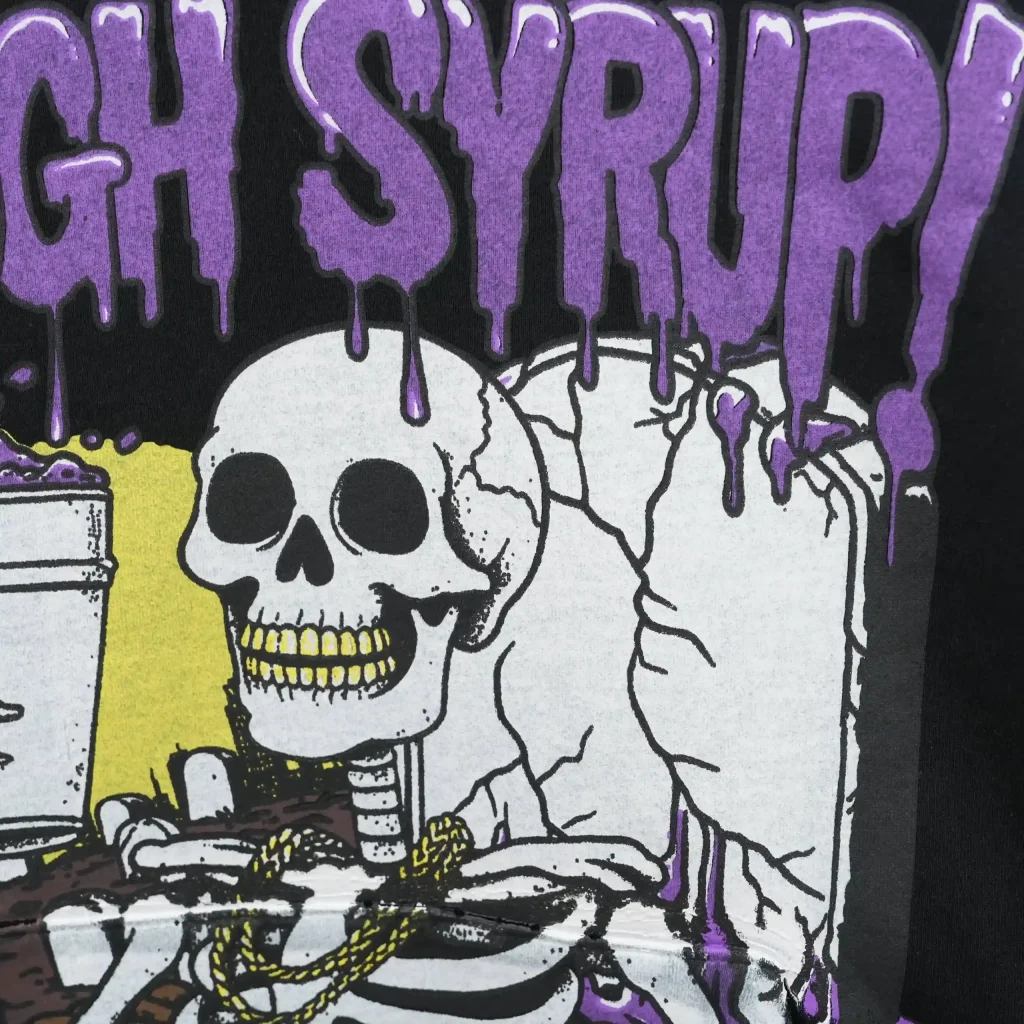 Cough Syrup Skeleton Hoodie Black