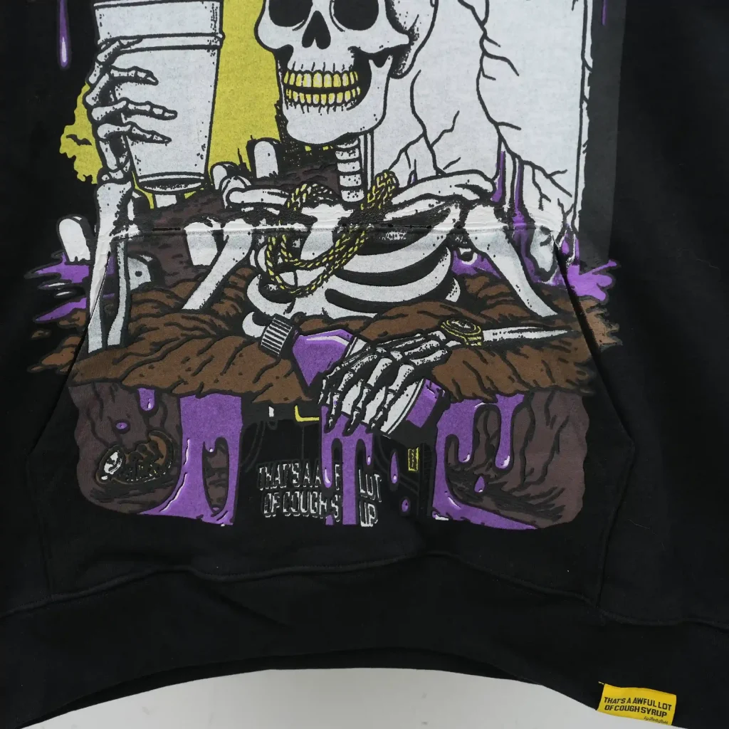 Cough Syrup Skeleton Hoodie Black