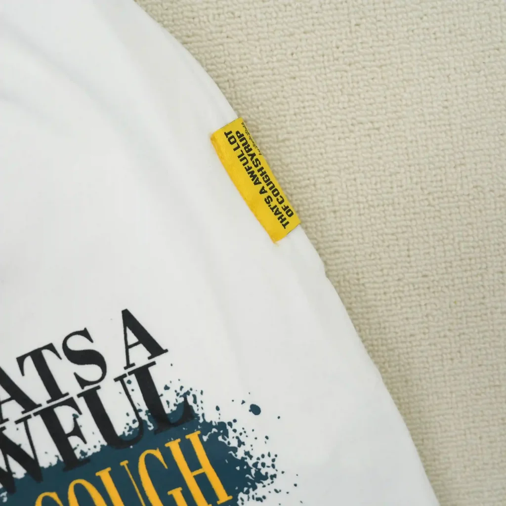 Cough Syrup White Yellow Tee