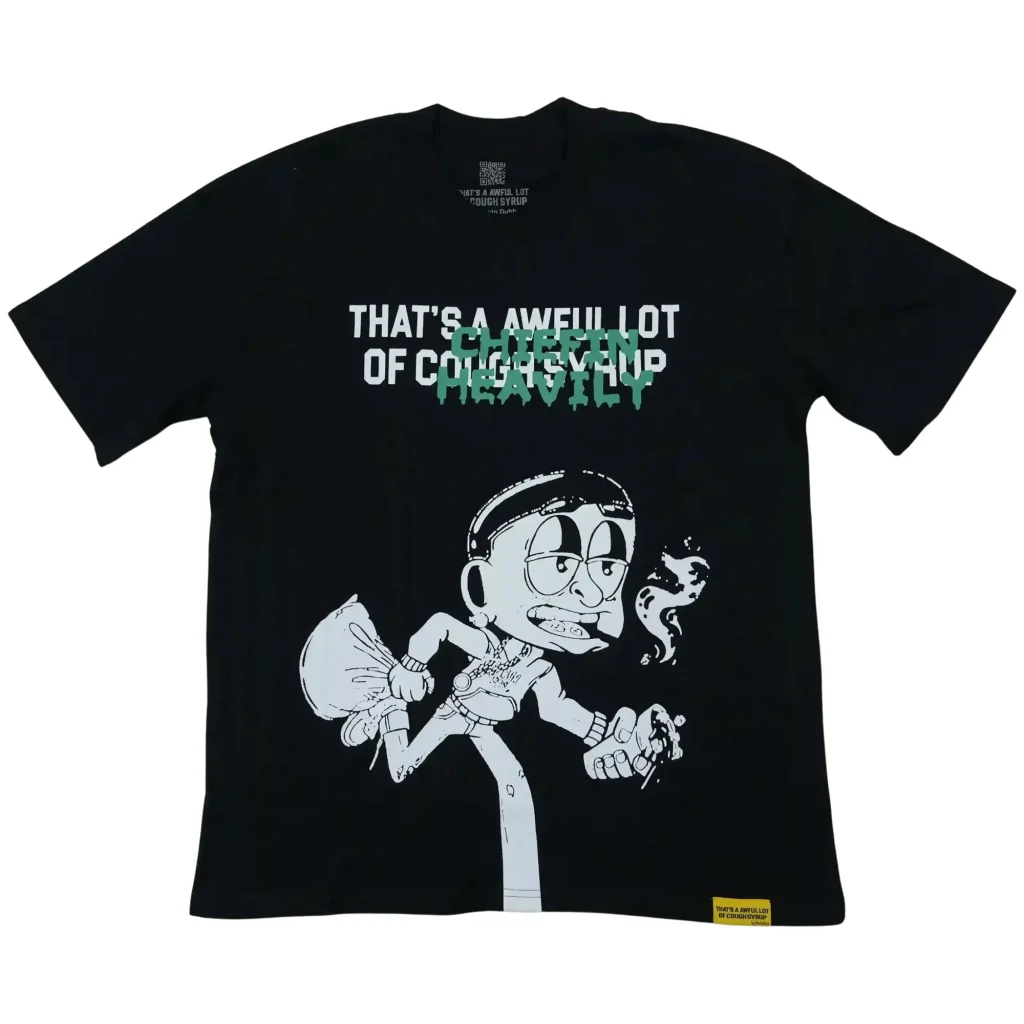 Cough Syrup Coughin Heavily Tee Black