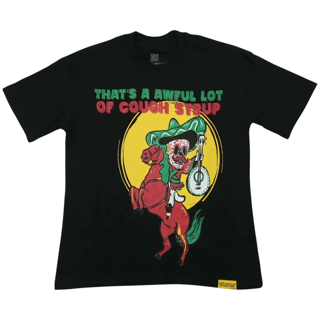 Cough Syrup Cowboy Tee Black