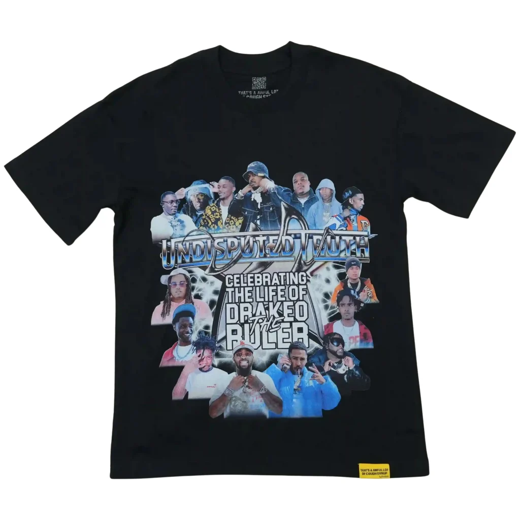 Cough Syrup Drakeo The Ruler Tribute Tee Black
