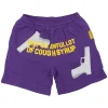 Cough Syrup Glock Shorts Purple