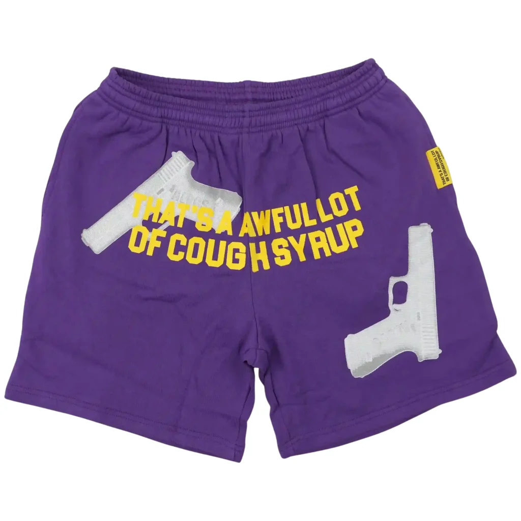 Cough Syrup Glock Shorts Purple