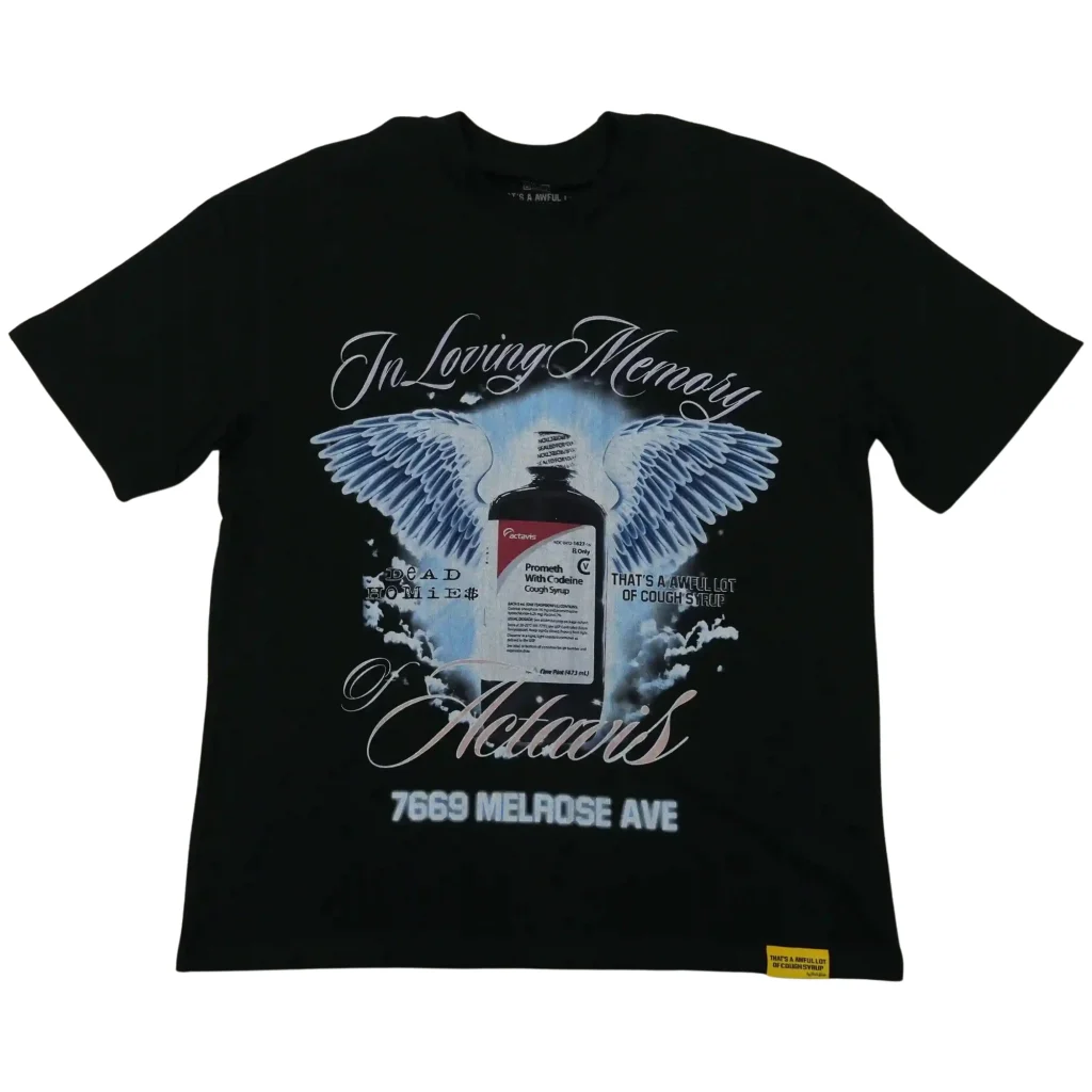 Cough Syrup In Loving Memory Of Actavis Tee Black