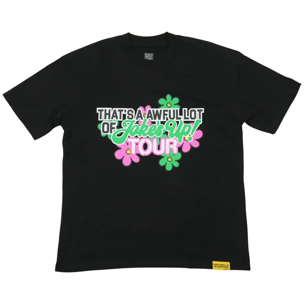 Cough Syrup Jokes Up Tour Tee Black