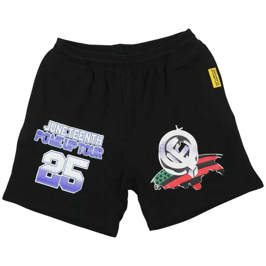 Cough Syrup Juneteenth Poured Up Tour Shorts Black