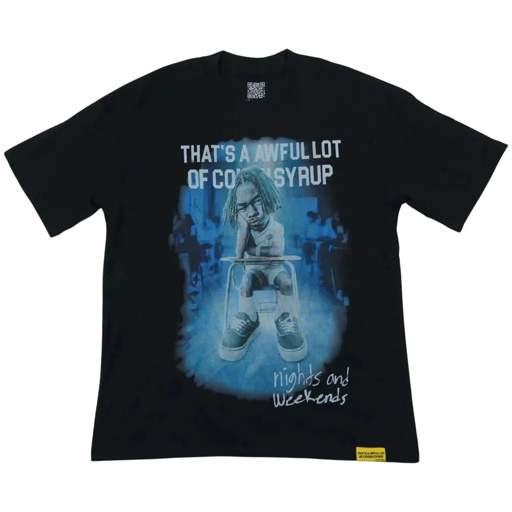 Cough Syrup Nights And Weekends Tee Black