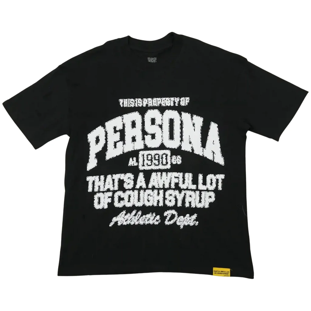 Cough Syrup Persona Tee Black