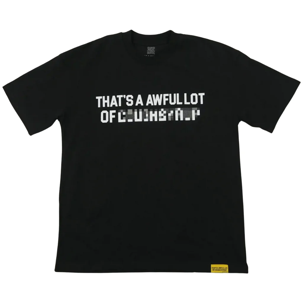 Cough Syrup Pixelated Tee Black
