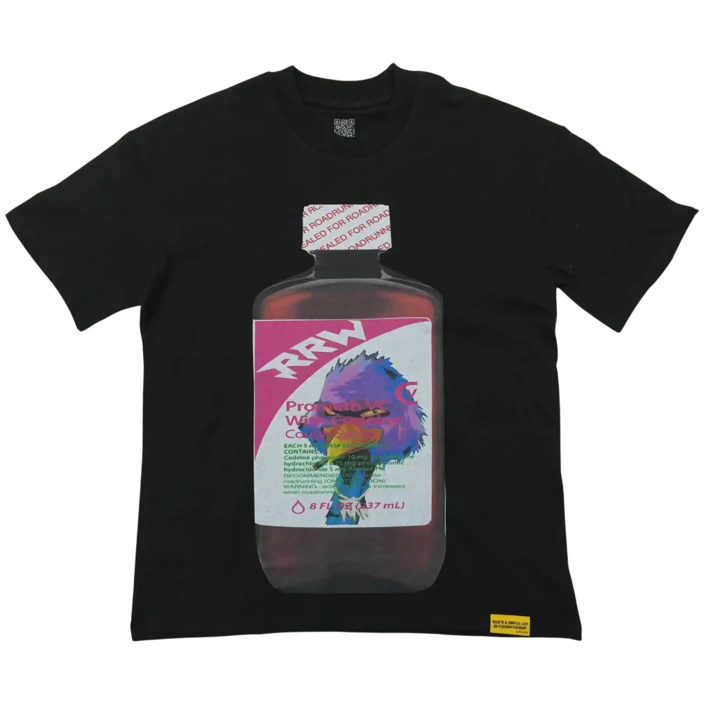 Cough Syrup Rrw Bottle Tee Black