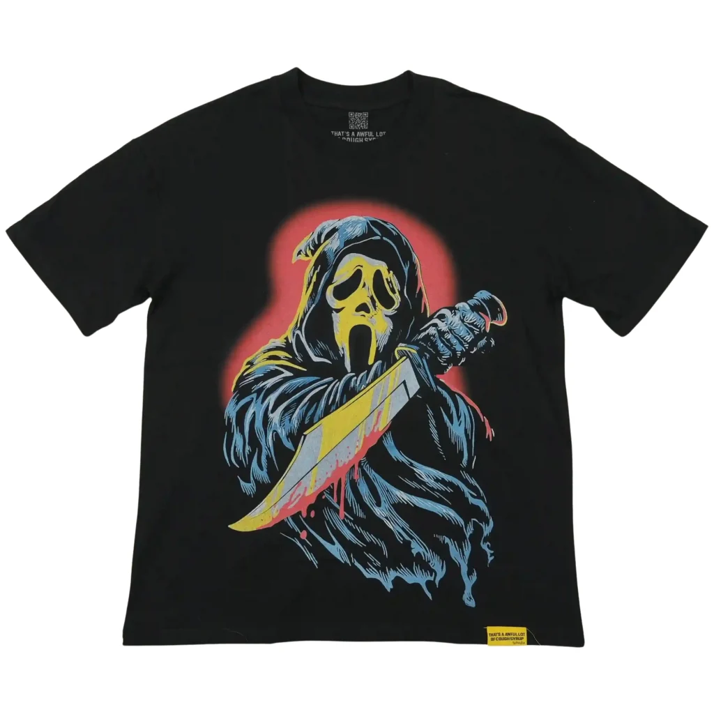 Cough Syrup Scream Ghostface Tee Black