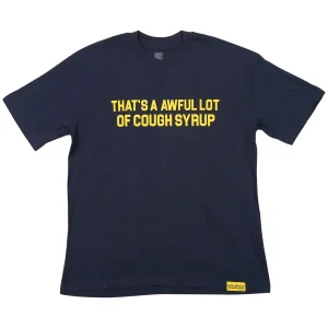 Cough Syrup Tee Navy Yellow