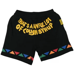 Cough Syrup Tribal Shorts Black