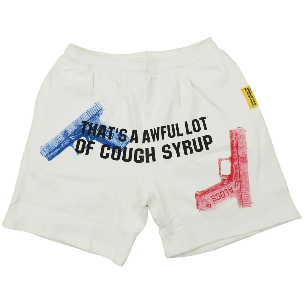 Cough Syrup White Shorts